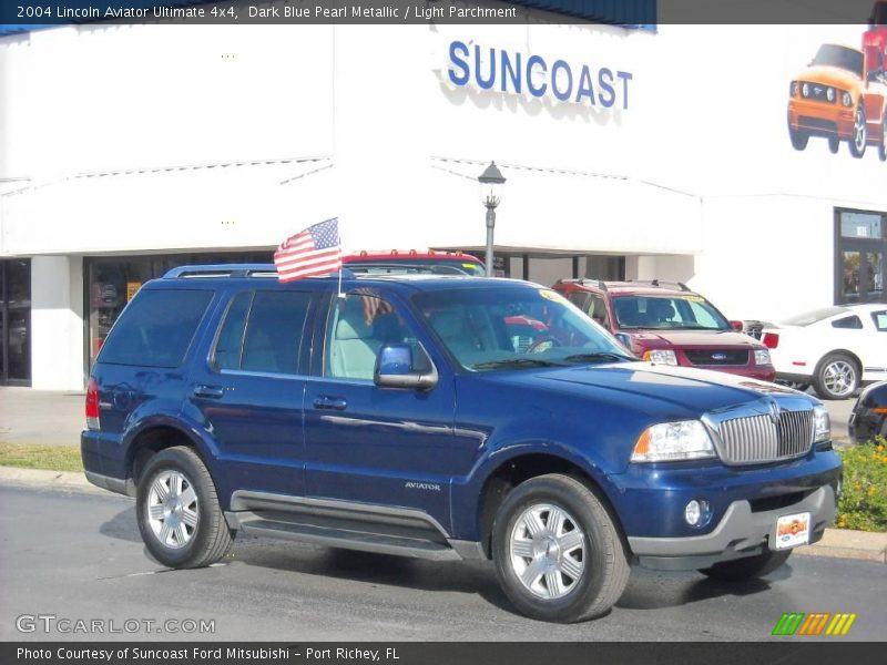 Dark Blue Pearl Metallic / Light Parchment 2004 Lincoln Aviator Ultimate 4x4