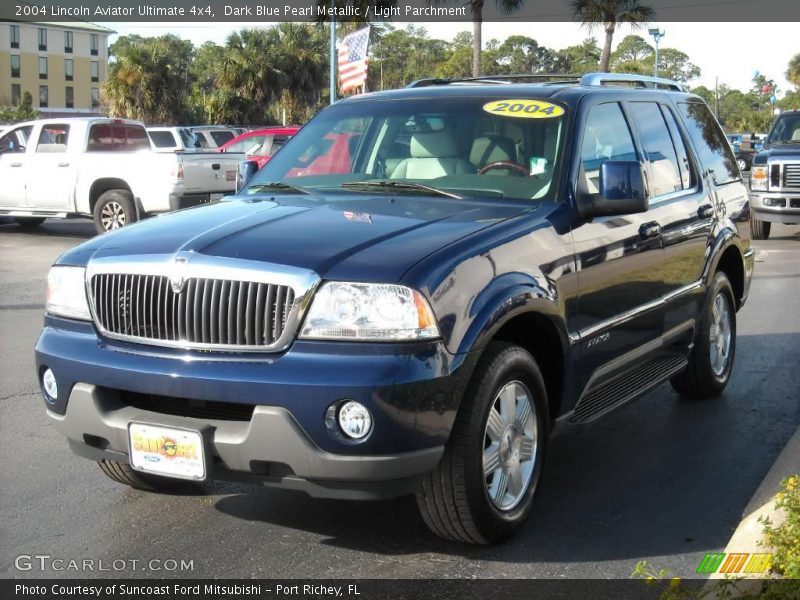Dark Blue Pearl Metallic / Light Parchment 2004 Lincoln Aviator Ultimate 4x4