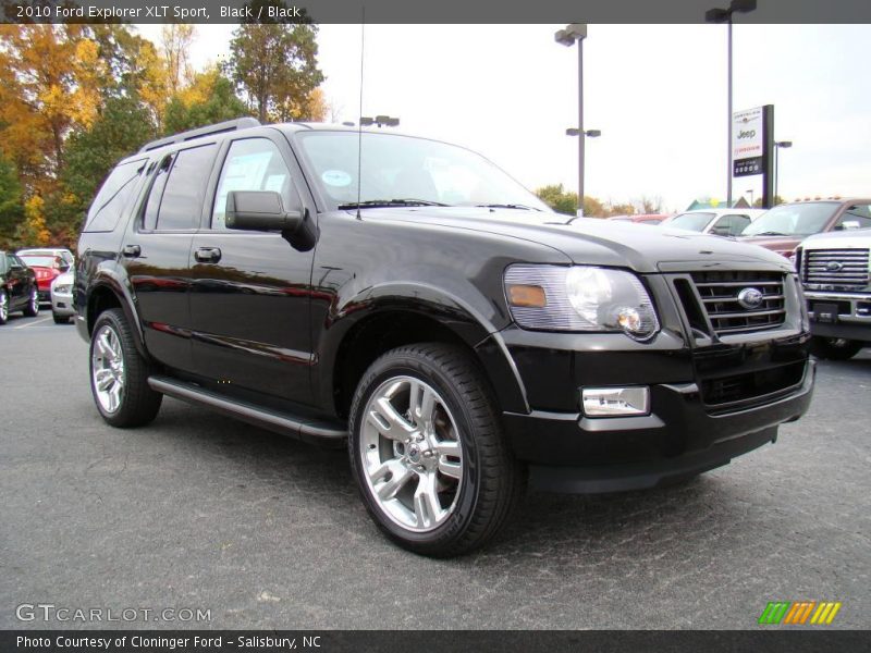 Black / Black 2010 Ford Explorer XLT Sport