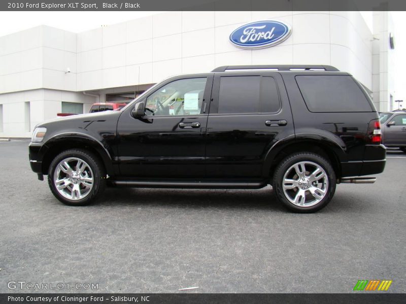 Black / Black 2010 Ford Explorer XLT Sport