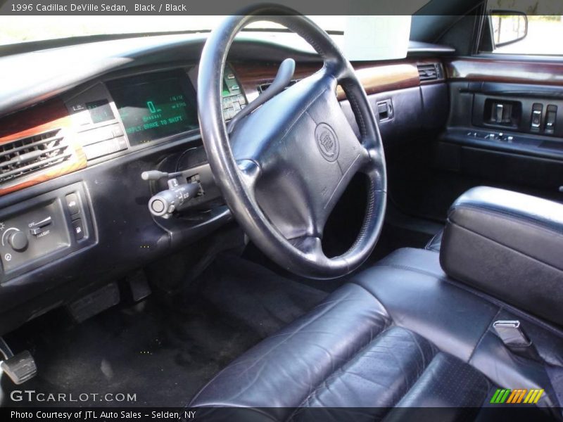 Black / Black 1996 Cadillac DeVille Sedan