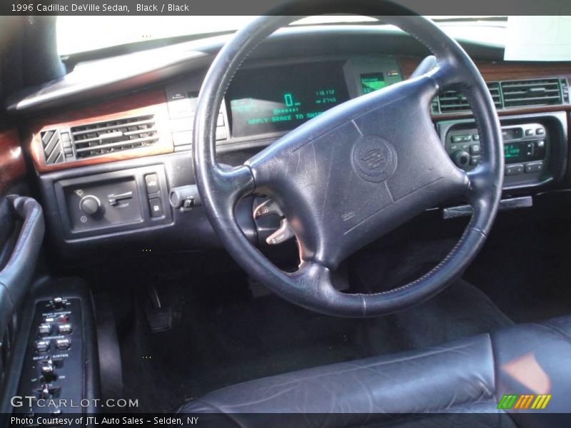 Black / Black 1996 Cadillac DeVille Sedan