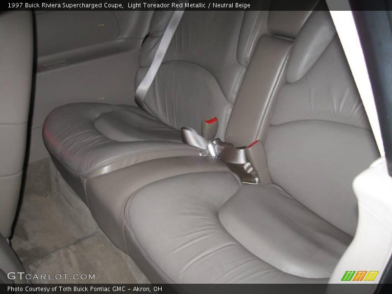 Rear Seat of 1997 Riviera Supercharged Coupe