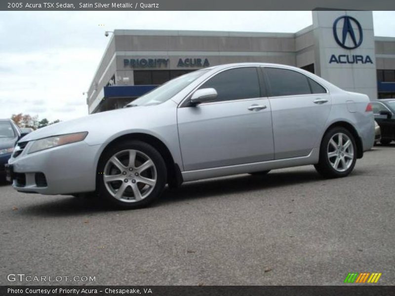 Satin Silver Metallic / Quartz 2005 Acura TSX Sedan