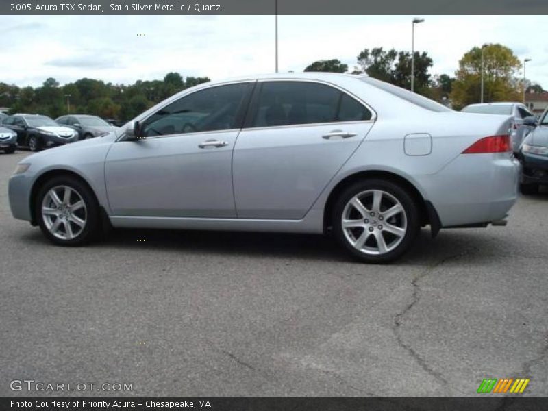 Satin Silver Metallic / Quartz 2005 Acura TSX Sedan