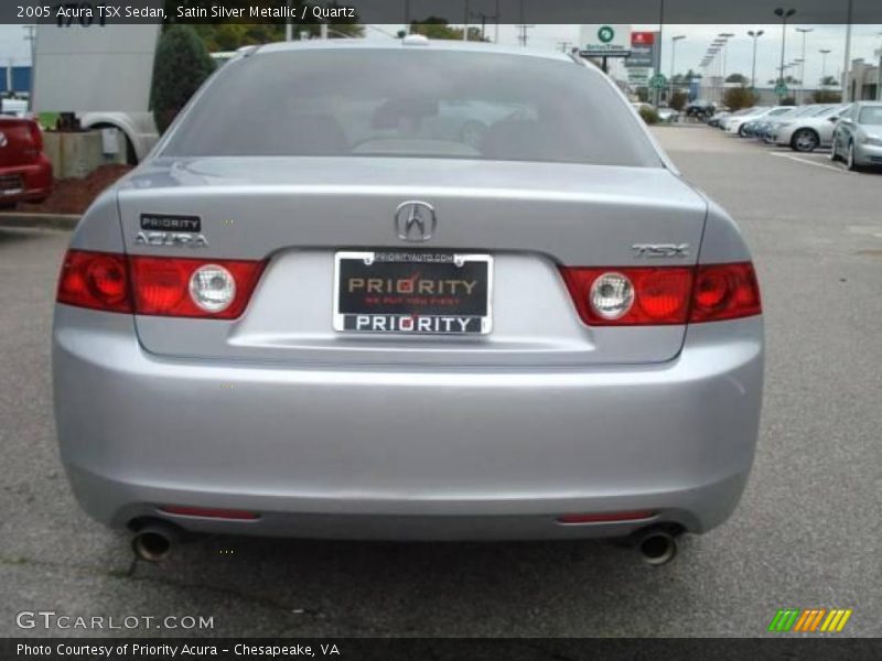 Satin Silver Metallic / Quartz 2005 Acura TSX Sedan