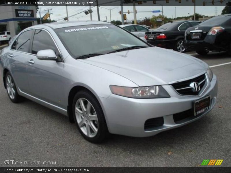 Satin Silver Metallic / Quartz 2005 Acura TSX Sedan