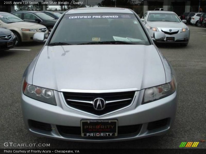 Satin Silver Metallic / Quartz 2005 Acura TSX Sedan