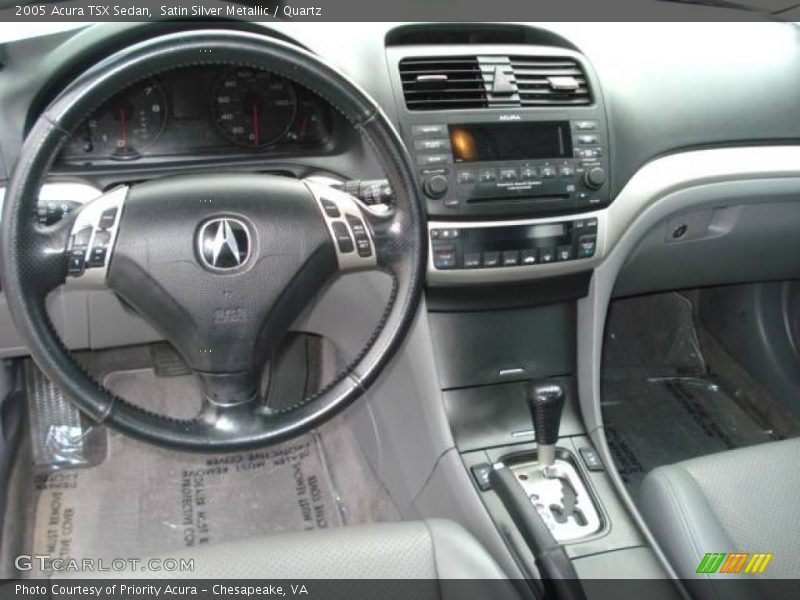 Satin Silver Metallic / Quartz 2005 Acura TSX Sedan