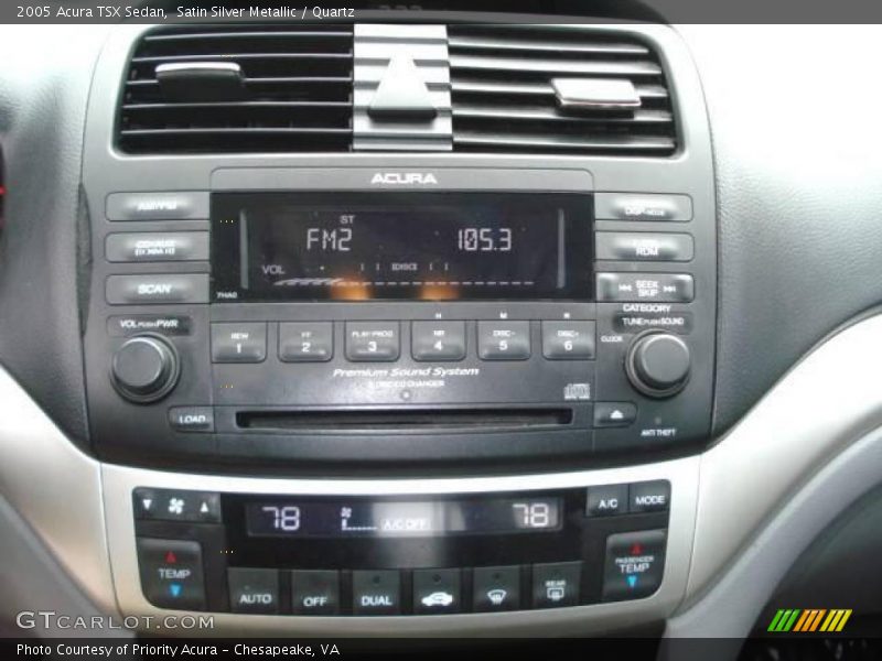 Satin Silver Metallic / Quartz 2005 Acura TSX Sedan