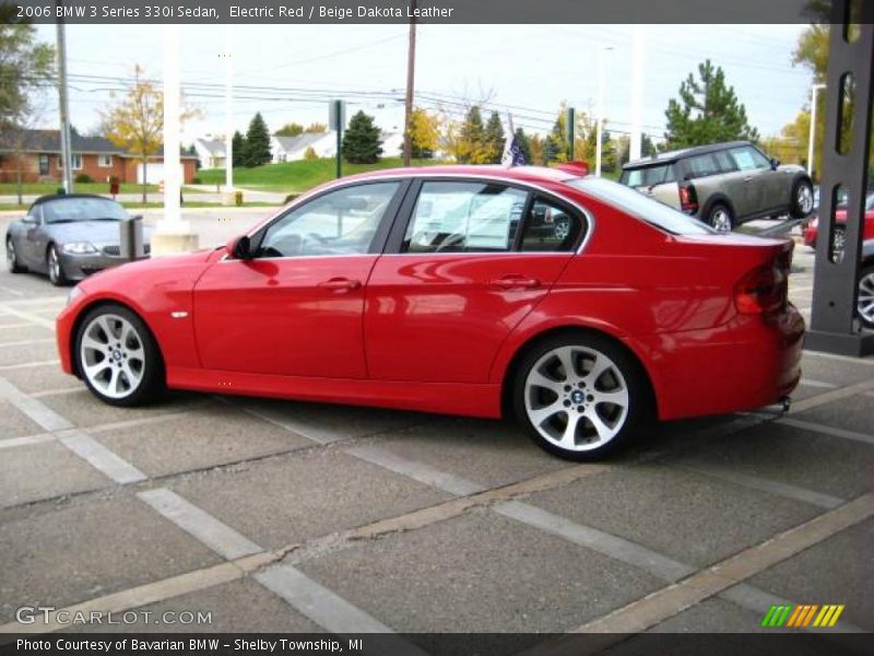 Electric Red / Beige Dakota Leather 2006 BMW 3 Series 330i Sedan