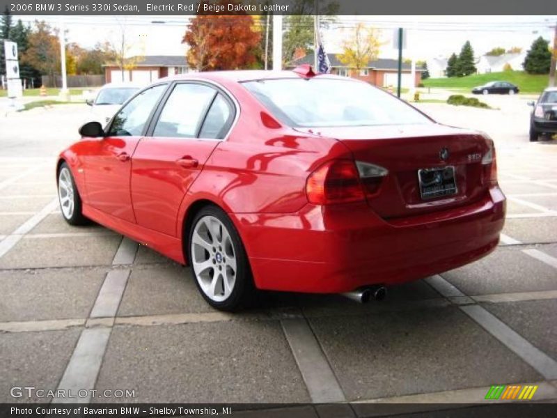 Electric Red / Beige Dakota Leather 2006 BMW 3 Series 330i Sedan