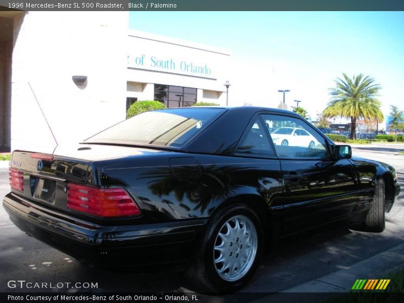 Black / Palomino 1996 Mercedes-Benz SL 500 Roadster