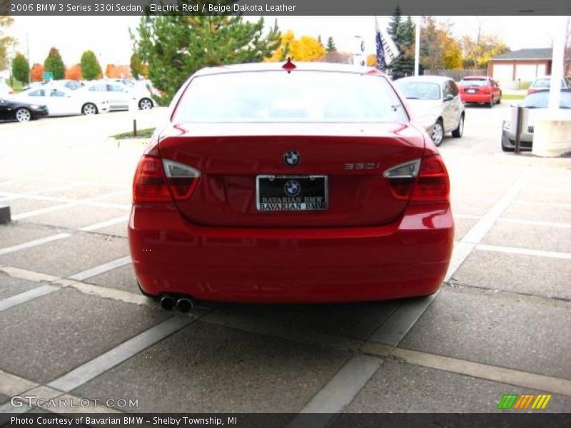 Electric Red / Beige Dakota Leather 2006 BMW 3 Series 330i Sedan