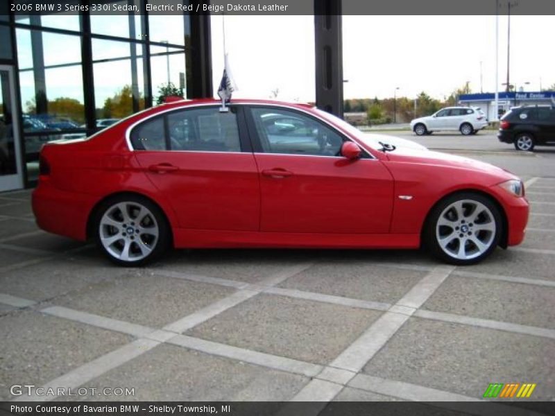 Electric Red / Beige Dakota Leather 2006 BMW 3 Series 330i Sedan