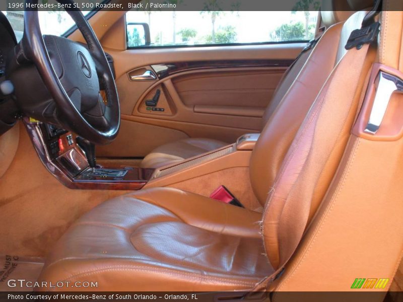 Black / Palomino 1996 Mercedes-Benz SL 500 Roadster