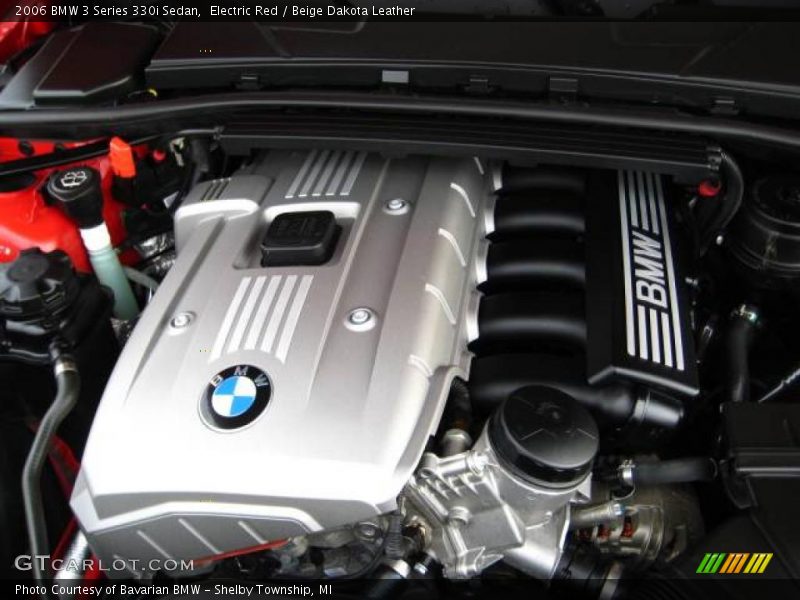 Electric Red / Beige Dakota Leather 2006 BMW 3 Series 330i Sedan