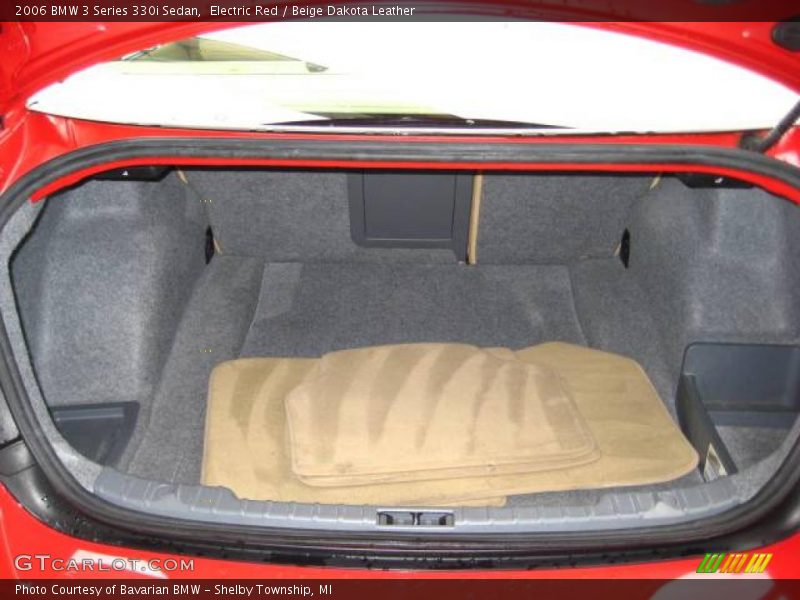 Electric Red / Beige Dakota Leather 2006 BMW 3 Series 330i Sedan
