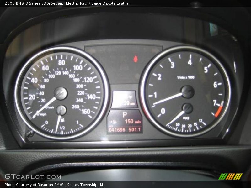 Electric Red / Beige Dakota Leather 2006 BMW 3 Series 330i Sedan