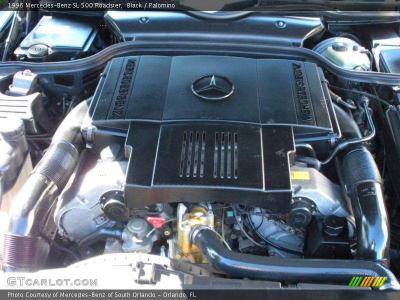 Black / Palomino 1996 Mercedes-Benz SL 500 Roadster