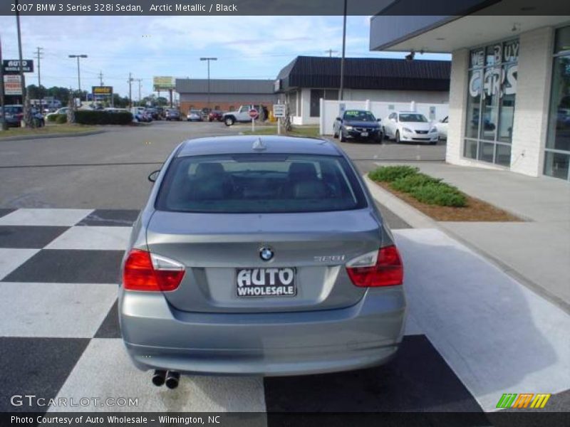 Arctic Metallic / Black 2007 BMW 3 Series 328i Sedan