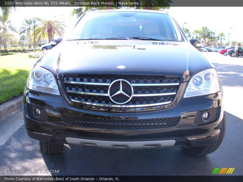 Obsidian Black Metallic / Macadamia 2007 Mercedes-Benz ML 350 4Matic
