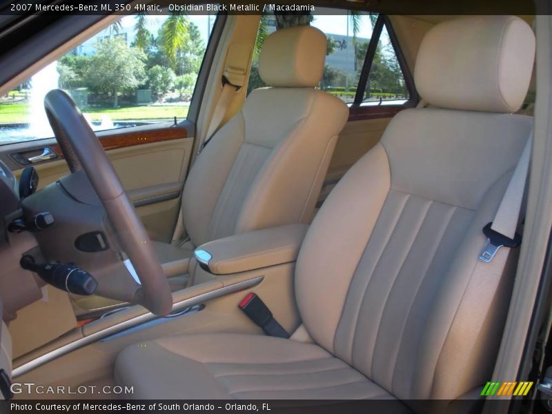 Obsidian Black Metallic / Macadamia 2007 Mercedes-Benz ML 350 4Matic