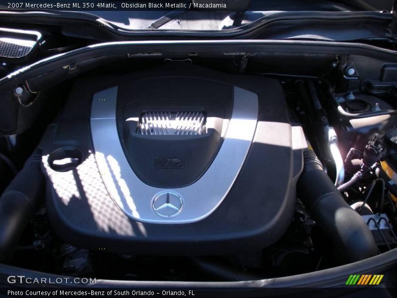 Obsidian Black Metallic / Macadamia 2007 Mercedes-Benz ML 350 4Matic