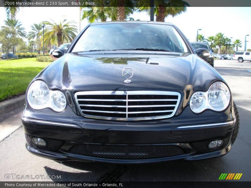 Black / Black 2006 Mercedes-Benz C 230 Sport