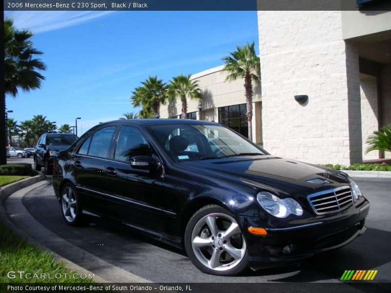 Black / Black 2006 Mercedes-Benz C 230 Sport