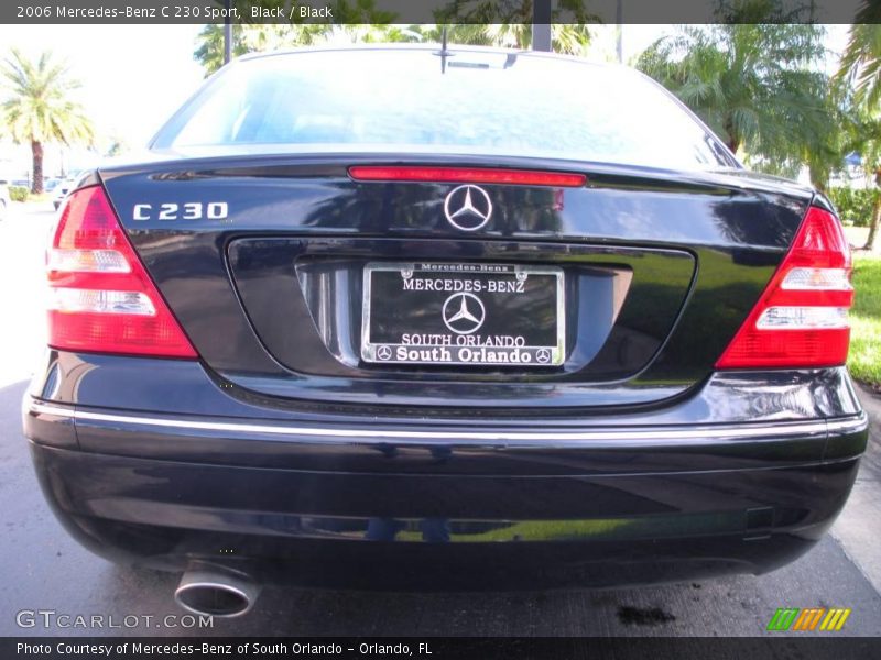 Black / Black 2006 Mercedes-Benz C 230 Sport