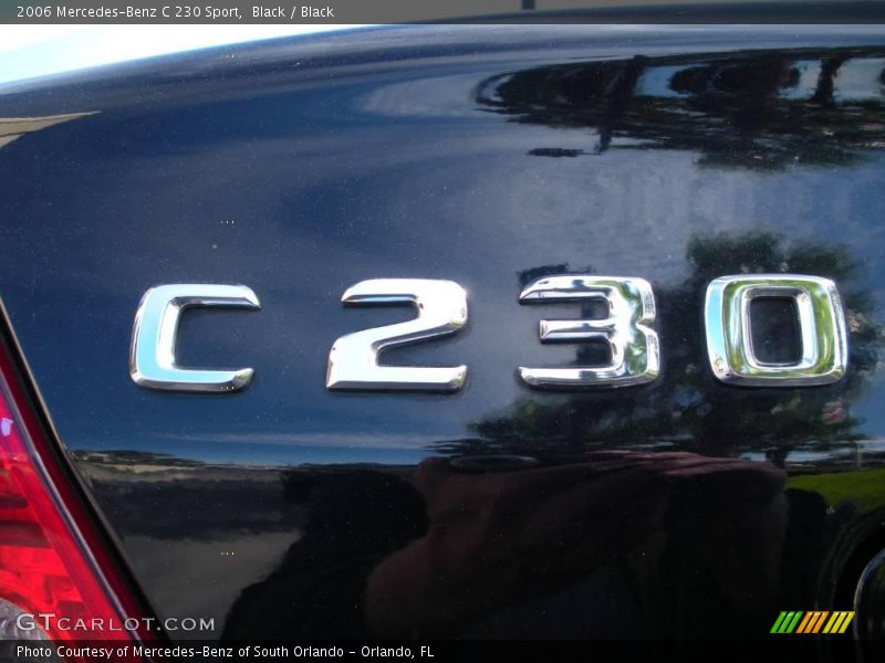 Black / Black 2006 Mercedes-Benz C 230 Sport