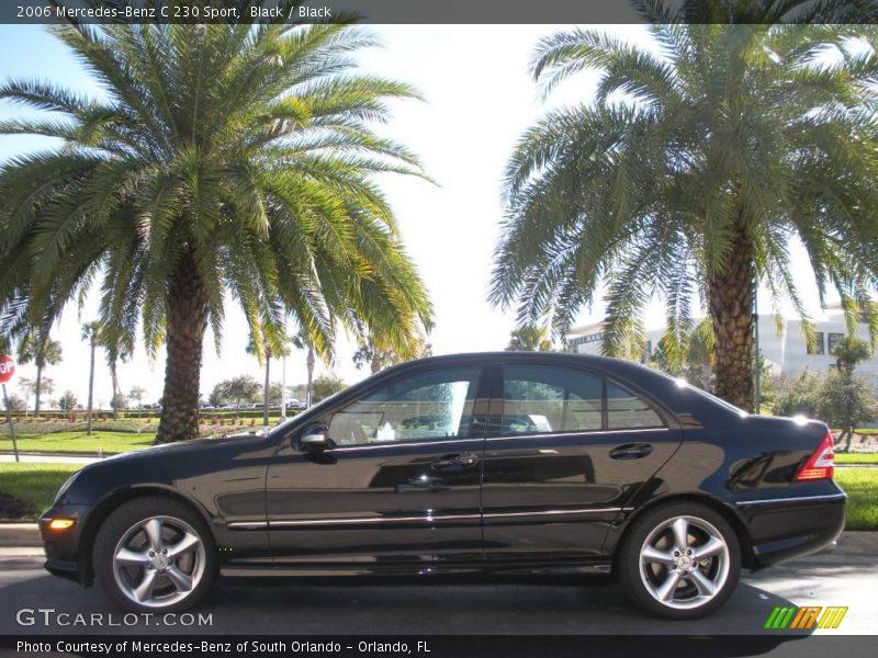 Black / Black 2006 Mercedes-Benz C 230 Sport