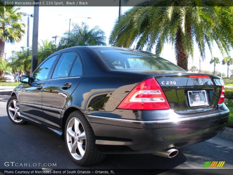 Black / Black 2006 Mercedes-Benz C 230 Sport