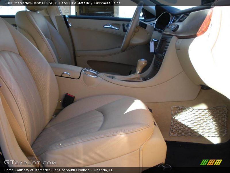 Capri Blue Metallic / Cashmere Beige 2006 Mercedes-Benz CLS 500