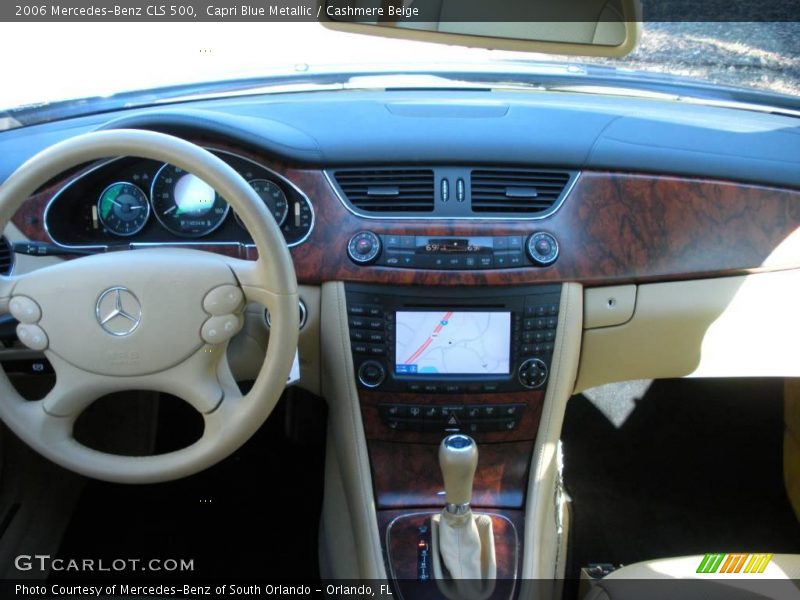 Capri Blue Metallic / Cashmere Beige 2006 Mercedes-Benz CLS 500
