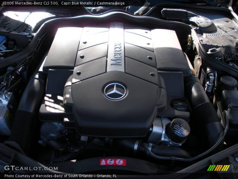 Capri Blue Metallic / Cashmere Beige 2006 Mercedes-Benz CLS 500