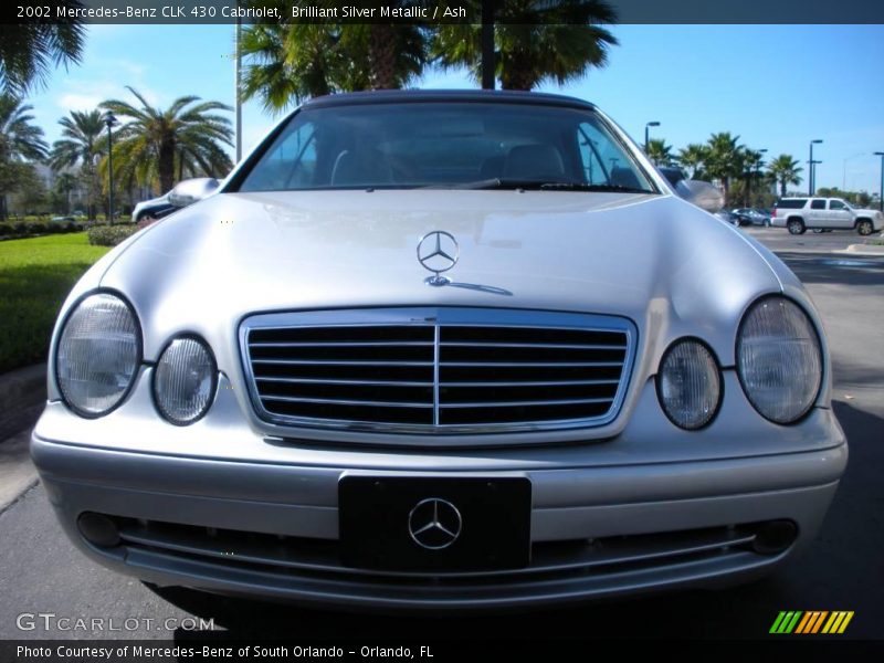 Brilliant Silver Metallic / Ash 2002 Mercedes-Benz CLK 430 Cabriolet