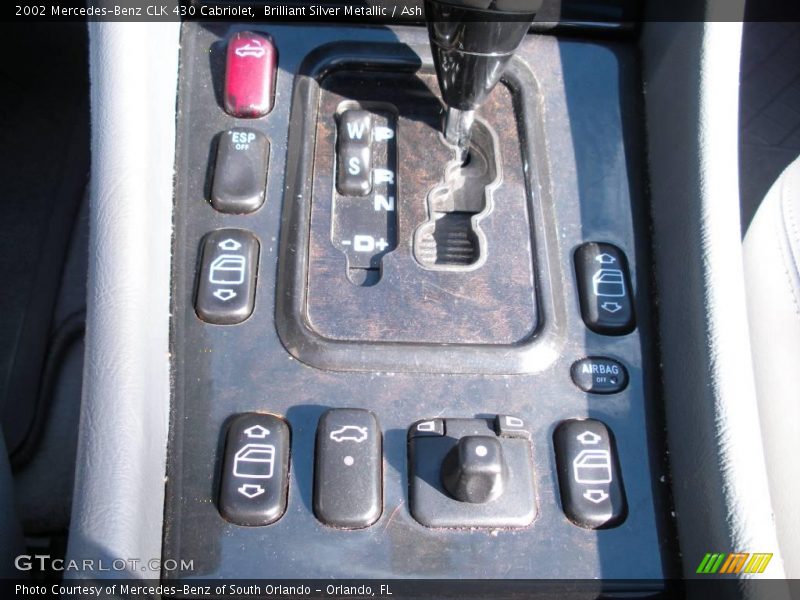 Brilliant Silver Metallic / Ash 2002 Mercedes-Benz CLK 430 Cabriolet