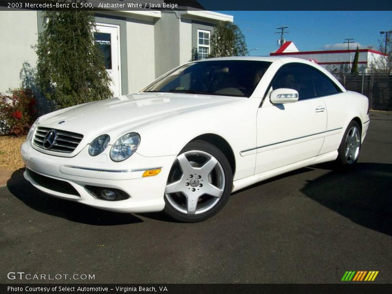 Alabaster White / Java Beige 2003 Mercedes-Benz CL 500