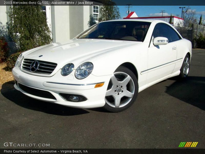 Alabaster White / Java Beige 2003 Mercedes-Benz CL 500