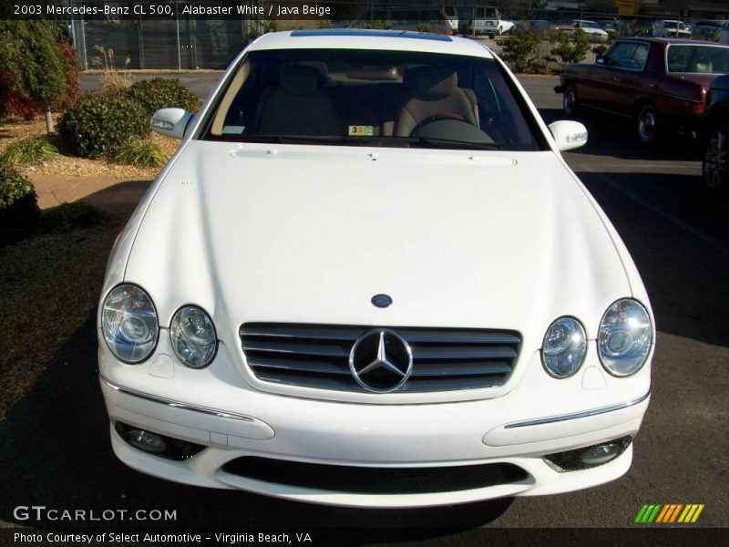 Alabaster White / Java Beige 2003 Mercedes-Benz CL 500