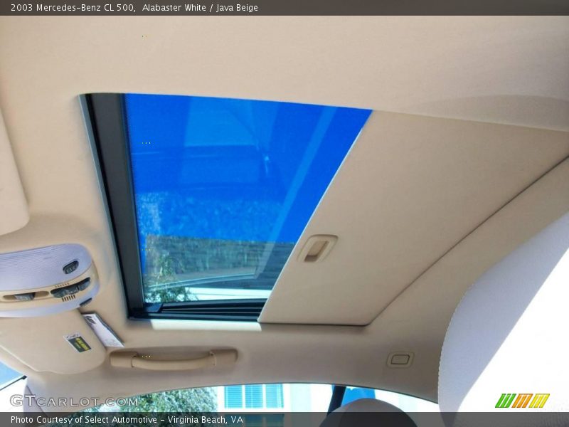 Alabaster White / Java Beige 2003 Mercedes-Benz CL 500