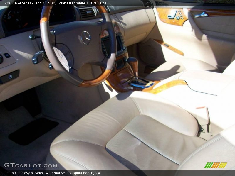 Alabaster White / Java Beige 2003 Mercedes-Benz CL 500