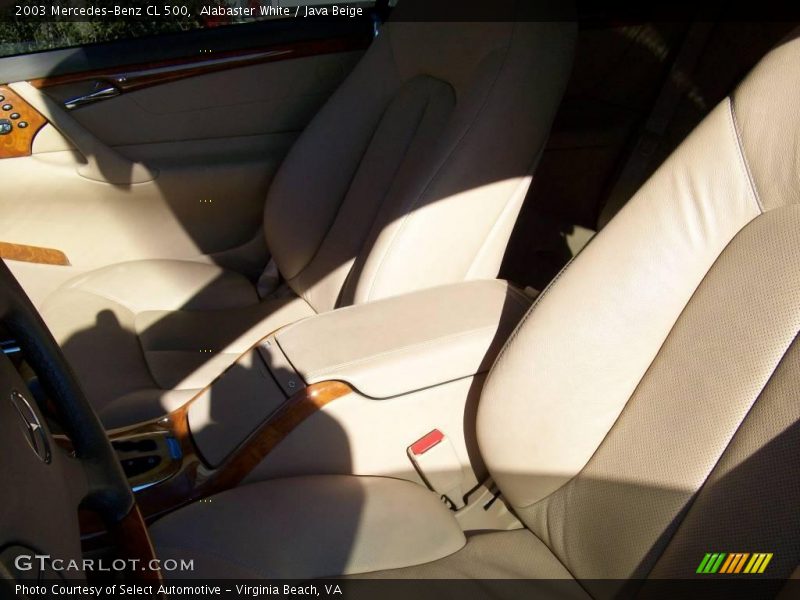 Alabaster White / Java Beige 2003 Mercedes-Benz CL 500