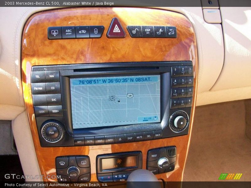 Alabaster White / Java Beige 2003 Mercedes-Benz CL 500