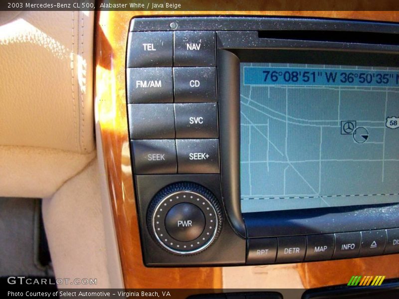 Alabaster White / Java Beige 2003 Mercedes-Benz CL 500