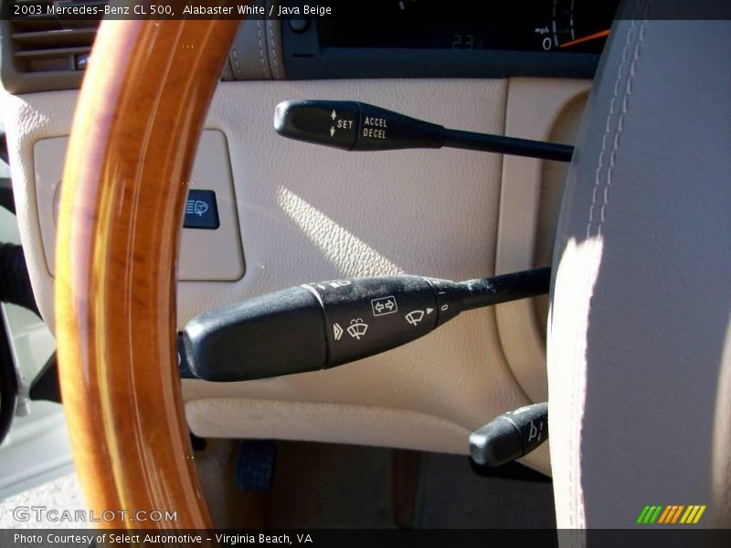 Alabaster White / Java Beige 2003 Mercedes-Benz CL 500