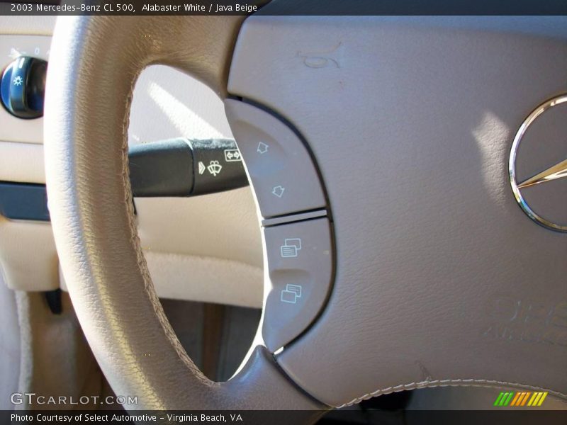 Alabaster White / Java Beige 2003 Mercedes-Benz CL 500