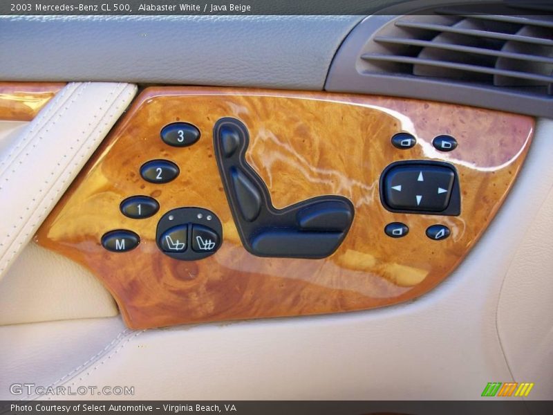 Alabaster White / Java Beige 2003 Mercedes-Benz CL 500